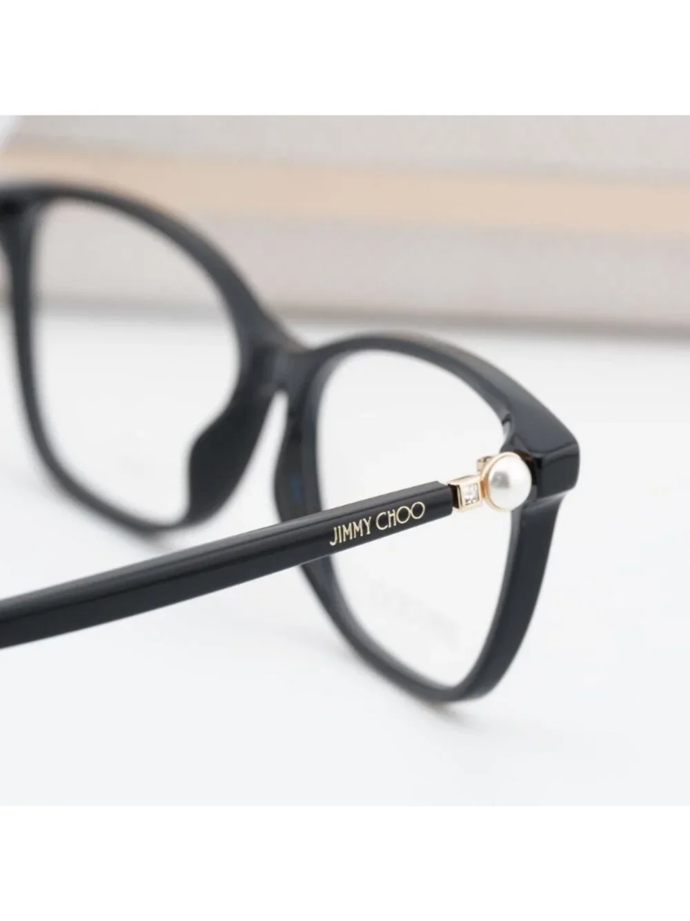 Jimmy Choo JC377 0807 00 Eyeglasses Black 53mm Rectangle Frame